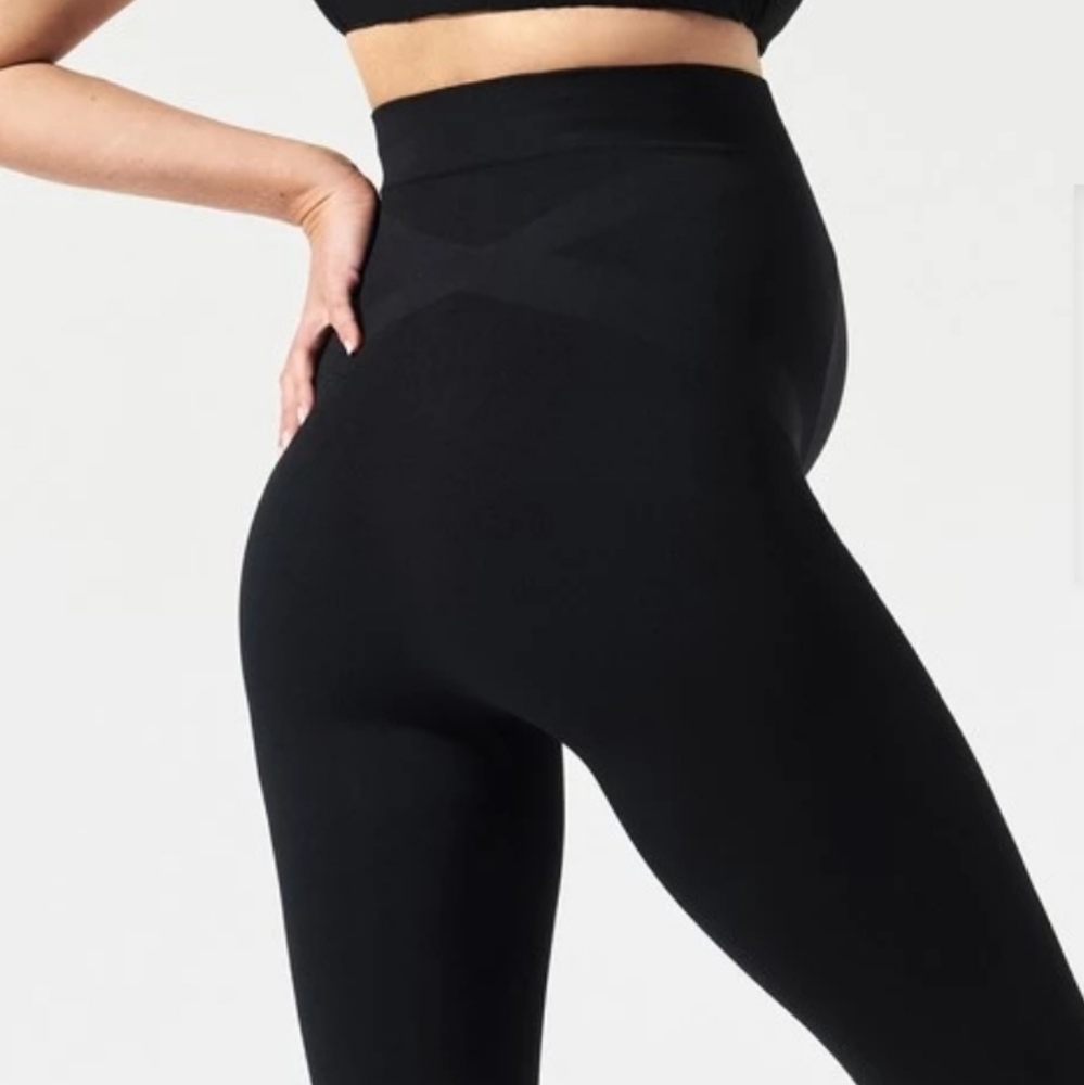 Blanqi Black Maternity Support Leggings - Picture 2 of 5